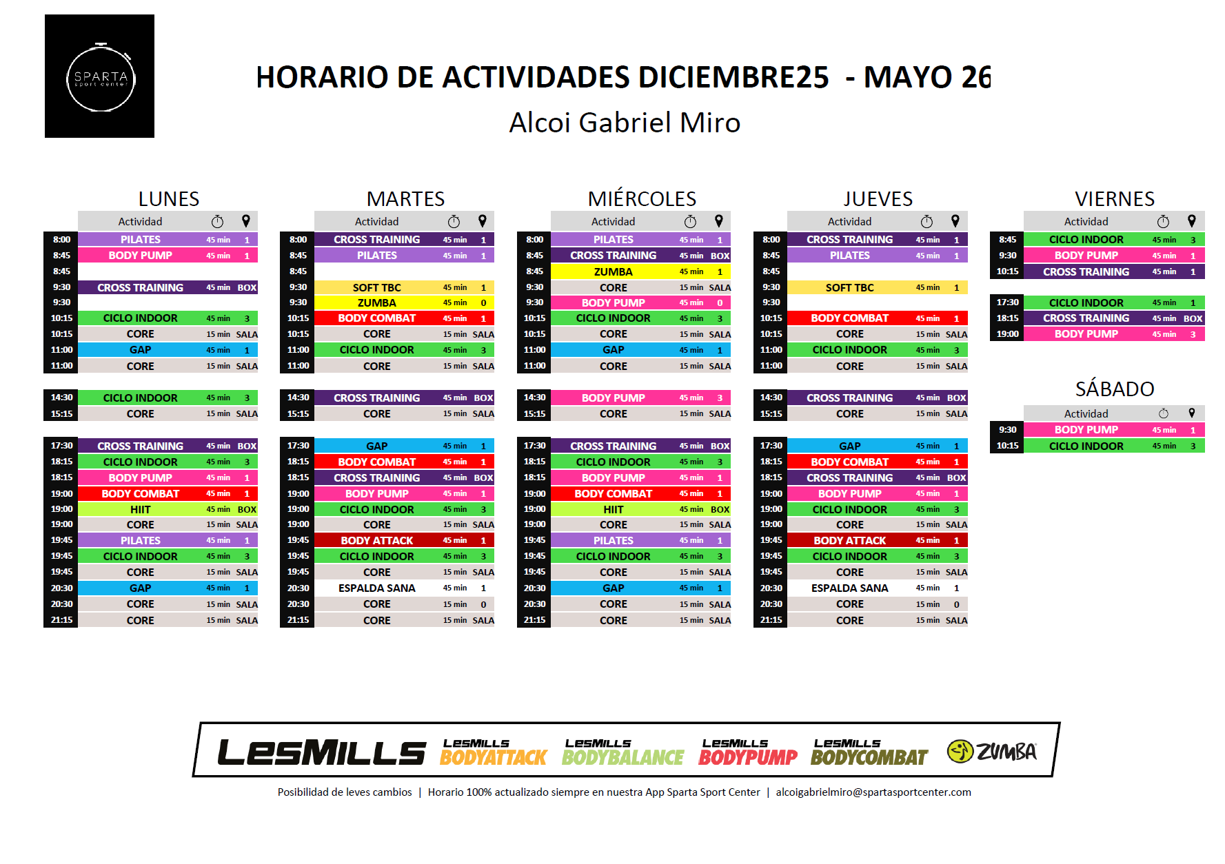 horario actividades alcoi gabriel miró