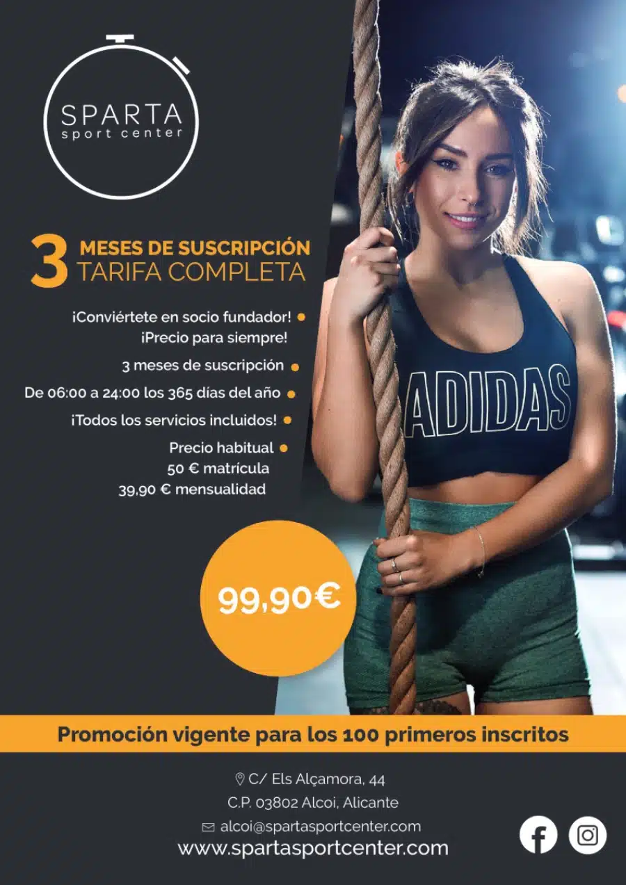 tarifa gimnàs sparta a alcoi promo