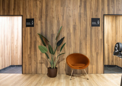 entrada a los vestuarios