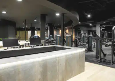 recepcion del gimnasio