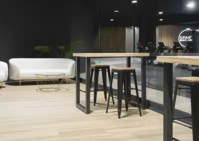 sala de espera del gimnasio