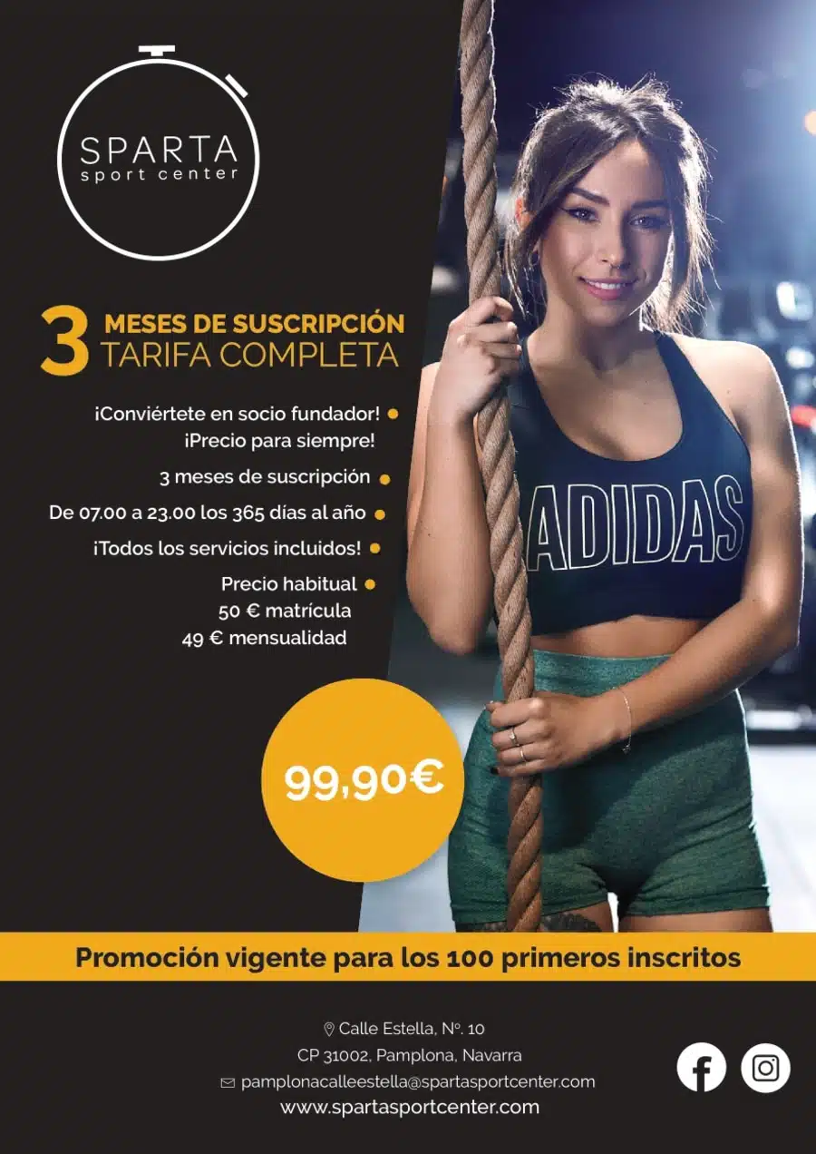 tarifa gimnasio sparta en pamplona calle estella promo