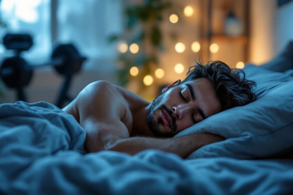 hombre durmiendo profundo noche descanso reparador