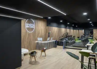 entrada del gimnasio